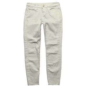 Women's Vineyard Vines‎ Skinny Denim Pants White Raw Hem 4